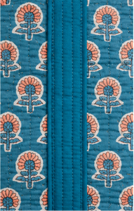 Ensemble de sacs fourre-tout en coton imprimé, fabriqués à la main en Inde, organisateur de voyage en textile, sac de courses réutilisable avec pochettes zippées assorties, pour le transport quotidien - Product Image 3