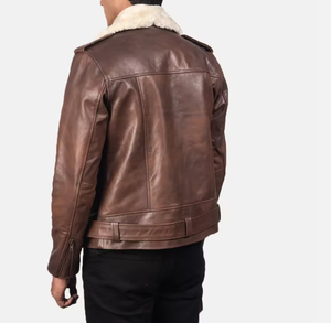 Veste en cuir à capuche entièrement zippée pour homme, sur mesure, haut de gamme, au design moderne et tendance pour l'hiver, style streetwear - Product Image 4