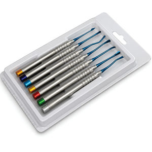 Ensemble d'élévateurs dentaires en titane, instruments chirurgicaux buccaux en acier inoxydable, fabrication OEM Pakistan - Product Image 6
