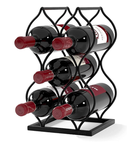 ชั้นวางไวน์โลหะยอดนิยมสำหรับใช้ในบ้าน บาร์ ร้านอาหาร ชั้นวางขวด 5 ขวด ตกแต่งบาร์อย่างมีสไตล์ - Product Image 1