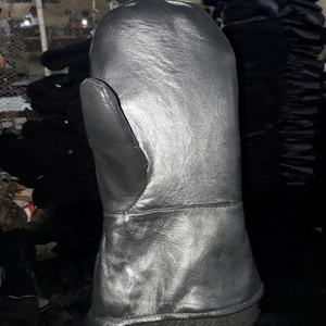 Elastic Cuff Leather <b>Mittens</b> Windproof & Cozy Fit Outdoor Activities Daily Wear Cold Weather Customized Leather <b>Gloves</b> - Product Image 4
