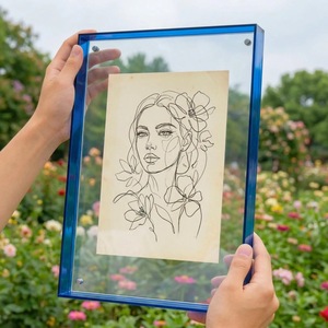 Marco de Fotos Rectangular de Acrílico Transparente Modelo ICOACRPF-15099, Impresión UV en 4 Colores, Resistente a Roturas e Impermeable, Horizontal y Autoportante - Product Image 1