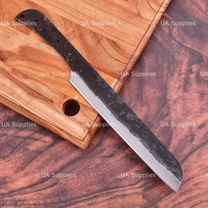Cuchillo de caza de acero 1095 forjado a mano con hoja completa de punta caída, mango personalizado semiterminado, para fabricación de cuchillos DIY, OEM/ODM - Product Image 3