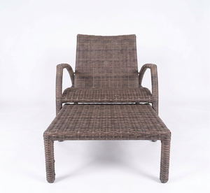 Modern <b>Outdoor</b> Wicker Rattan Sun Lounger <b>Chair</b> Reclining Beach Pool Side Daybed Furniture Wholesale - Product Image 3