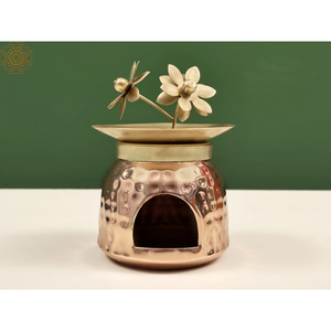 Quemador de Incienso de Latón con Diseño Floral a Precios Accesibles, Difusor Aromático para Uso Doméstico, Quemador de Incienso Aromático para Todas las Estaciones - Product Image 4