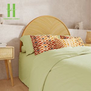 Meilleure Vente : Lit en Rotin avec Tête de Lit Simple et Panneaux de Tête de Lit – Idéal pour la Maison et l'Hôtellerie – Vente Directe Usine – Rotin 2026 - Product Image 1