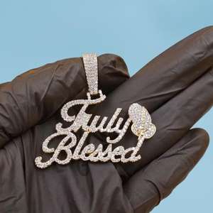VVS Moissanite Name latter <b>Pendant</b> 925 <b>Silver</b> Iced Out Custom Latter <b>Pendant</b> Hip Hop <b>Pendant</b> <b>Initial</b> Latter Charms For Birthday - Product Image 5
