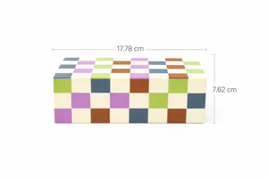 FAIZA CRAFT Boîte de rangement à bijoux carrée moderne de qualité supérieure avec incrustation en résine gravée – Meilleur fournisseur d'Inde - Product Image 6