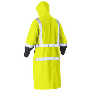 Chaqueta Impermeable con Capucha de Alta Visibilidad, Transpirable, Resistente al Agua, con Franjas Reflectantes, Manga Larga, para Adultos Unisex - Product Image 2