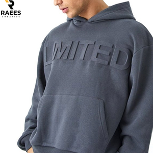 Nouveau sweat à capuche unisexe en coton de haute qualité, coupe oversize, imprimé en relief, 500 g/m², personnalisé, 100 % coton, essentiels, 3D embossé, pour homme - Product Image 5