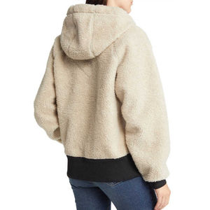 Custom High Quality <b>Women's</b> Thick <b>Warmer</b> Winter Sherpa Fleece Long Lamb Wool Fur Outwear Winter <b>Jacket</b> for <b>Women</b> - Product Image 2