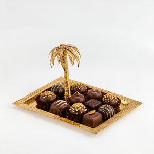 Increíble Plato de Metal Dorado para Servir Alimentos, Plato para Postres Hecho a Mano para Mesa, Plato para Dulces para el Hogar, Hoteles, Bodas y Fiestas - Product Image 3