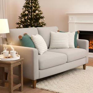 SOGA 5-Piece Decorative Pillow Set Sage Green Ribbed Pillowcase with <b>Pom</b>-<b>Poms</b> and <b>White</b> Textured Design Model D0100X3KDKT - Product Image 6