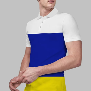 Chemise Homme Color Block à Manches Courtes en Coton Tricoté Décontracté Uni 100% Coton Séchage Rapide Boutonnée Coupe Classique - Product Image 6