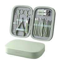 Juego de 18 Piezas de Cortaúñas de Acero Inoxidable de Alta Calidad con Estuche Personalizado, Kit de Manicura y Pedicura, Cortaúñas para Manos y Pies