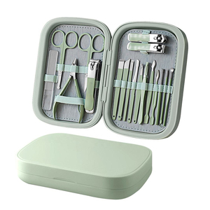 High Quality 18Pcs/set Stainless Steel Nail Clippers with Customized Case <b>Manicure</b> Pedicure <b>Kit</b> Fingernail and Toenail Clipper - Product Image 3