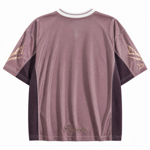 เสื้อเจอร์ซีย์กีฬาตาข่ายผู้ชายแบบสั่งทำ OEM ทรงโอเวอร์ไซส์ สไตล์ Y2K สตรีทแวร์ บาสเก็ตบอล ฟุตบอล พร้อมโลโก้สั่งทำ - Product Image 4