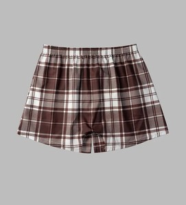 Calzoncillos Boxer Antibacterianos a Rayas para Hombre, Tejido de Tela, Cómodos, Casuales, con Patrón Marrón y Blanco, Talla Adulto - Product Image 5