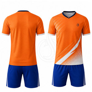 Uniforme de Fútbol de Poliéster de Alto Rendimiento, Jersey y Pantalones Cortos Transpirables y Ligeros que Absorben la Humedad para Partidos de Club y Equipos Deportivos - Product Image 6