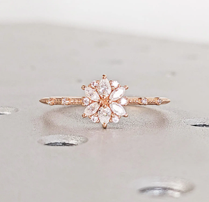 Anillo Moderno de Oro con Corte de Pera, Estilo Punk, con Diamantes Cultivados en Laboratorio, Certificado IGI, Joyería Unisex, Regalo Elegante para Uso Diario, Anillo de Compromiso - Product Image 1