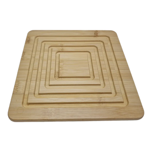 Wood <b>Trivet</b> Mats Irregular Shape Modern Design Non-Slip Table Decoration Accessory Modern 15cm Reusable <b>Trivets</b> - Product Image 6