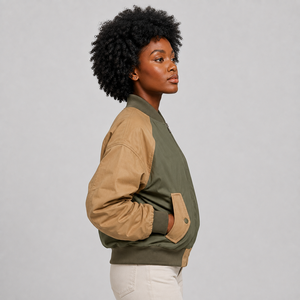Premium <b>Women</b> <b>Bomber</b> <b>Jacket</b> Custom Logo <b>Lightweight</b> Full Zipper Casual Wear Windproof Outerwear <b>Bomber</b> <b>Jacket</b> for <b>Women</b> - Product Image 2