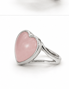 AAA quality Silver Rose <b>Quartz</b> <b>Ring</b> Genuine <b>Ring</b> Wholesale Price Fine Heart Shell <b>Rings</b> for Women Sterling Silver Bulk Lot - Product Image 1