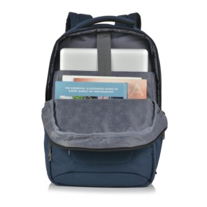 Minimalist Oxford Laptop <b>Backpack</b> with USB Port and Zipper Closure Unisex Softback 20-39L Capacity Shoulder <b>Straps</b> - Product Image 4