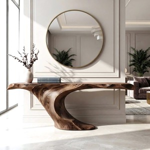 โต๊ะคอนโซลไม้แข็งธรรมชาติสไตล์คลาสสิกสินค้าส่งตรงจากโรงงาน - Product Image 3