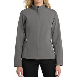 Veste softshell pour femme avec capuche, doublure polaire, légère, coupe-vent et résistante à l'eau, manteau chaud pour la randonnée et les activités de plein air - Product Image 4