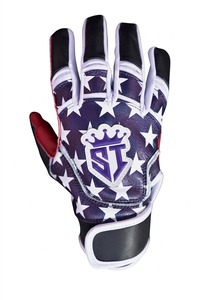 Gants de frappeur de baseball en cuir respirants avec fermeture auto-agrippante, logo personnalisé, grip sportif pour l'entraînement - Product Image 2