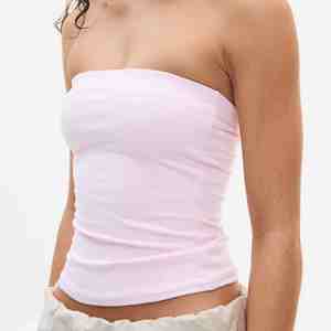 Tops Cortos de Tubo para Mujer al por Mayor con Logotipo Personalizado, 100% Algodón, Servicio de Logotipo Personalizado, Camiseta sin Mangas para Mujer - Product Image 3