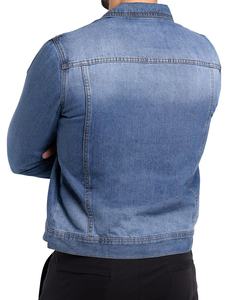 Vestes en jean sur mesure pour hommes, de haute qualité, amples, grandes tailles, printemps, imperméables, respirantes, vintage, service OEM - Product Image 2