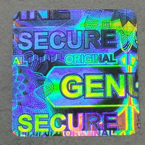 Custom <b>Logo</b> Hologram <b>Sticker</b> Original Authentic Label Void Security Seal Tamper Proof Anti Counterfeit for Product Packaging - Product Image 3