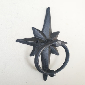 Cast Iron Star <b>Door</b> <b>Knocker</b> Distressed Black <b>Front</b> <b>Door</b> Decor Handmade <b>Door</b> <b>Knockers</b> Cast Iron Star <b>Door</b> <b>Knocker</b> - Product Image 2