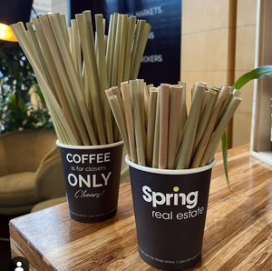 Single Use Eco-Friendly Grass Straws Biodegradable Disposable <b>Bar</b> Accessories Hot <b>Drinks</b> Green Future Certified Vietnam for - Product Image 1