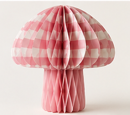 Ornement en papier imperméable en forme de champignon pour bébé, fabriqué à la machine, découpé au laser, électroplaqué, de haute qualité, décoration suspendue moderne, cadeau artisanal - Product Image 2
