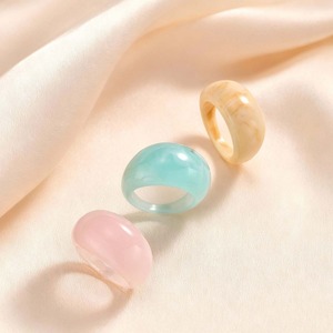 Classic <b>Clear</b> <b>Resin</b> Finger Rings Handmade High Quality for Men and Women Party Gift By Perfect Enterprises - Product Image 4