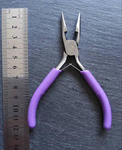 Precision 8-Inch DIY Flat <b>Nose</b> Pliers Smooth Jaw Extended Head Duckbill Design Hand Tools for Bending Clamping Jewelry Steel - Product Image 3
