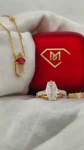 Anillo de Diamante de Lujo con Certificado IGI, Corte Marquesa de 1ct 2ct, Diamante Cultivado en Laboratorio, Plata S925, Oro Real de 10K 14K 18K, Marca Mantra - Product Image 6