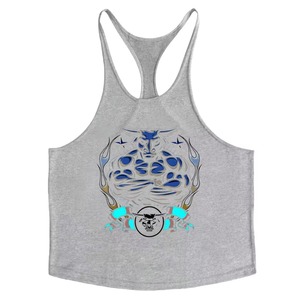 Débardeur Homme OEM Personnalisé Imprimé Sans Manches Coton Été Décontracté Sous-vêtement Fournisseur en Gros - Product Image 2