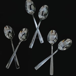 Luxury Stainless Steel Dinner Spoon <b>Long</b> Handle Anti <b>Slip</b> Corrosion Resistant Mexico - Product Image 1