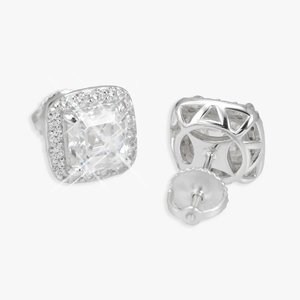 925 Sterling Silver Moissanite Freshwater Pearl Hip Hop Stud Earrings Luxury Designer Jewelry High Shine Elegant Sparkling Party - Product Image 5