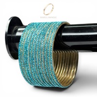 Bracelets tendance pour femmes en acier inoxydable bleu de qualité supérieure, finition plaquée or, vente en gros pour mariage