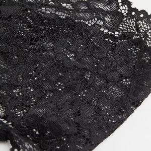 Braguitas de algodón acanalado para mujer al por mayor, lindas bragas tipo bikini, ropa interior suave y transpirable de tiro bajo, ropa interior atrevida de color negro - Product Image 2