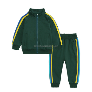 Ensemble de survêtement zippé pour enfants en gros, ensemble de jogging pour garçons, streetwear, survêtement zippé pour enfants, vêtements de sport, ensemble de vêtements de sport tendance pour bébé - Product Image 1