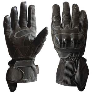 Guantes de Motociclismo Alpha Racing, Compatibles con Pantalla Táctil, Antideslizantes, Dedos Completos, Construcción de Cuero Personalizada - Product Image 5