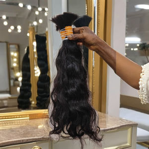 Cheveux humains bruts de haute qualité en vrac fournisseur d'usine Remi cheveux humains à cuticule alignée peuvent être personnalisés cheveux ondulés naturels - Product Image 1