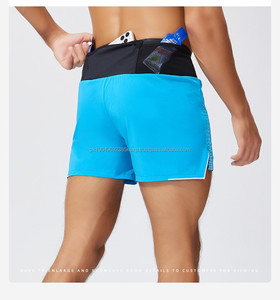 กางเกงวิ่งขาสั้น2-in-1ของผู้ชายกางเกงขาสั้นแยกกีฬาแห้งเร็วโลโก้ที่กำหนดเอง - Product Image 2