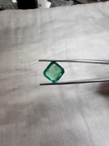 Émeraude naturelle zambienne de 4,60 carats, taille octogonale carrée, pierre précieuse verte lâche, émeraude certifiée de haute qualité pour bague de joaillerie fine - Product Image 3